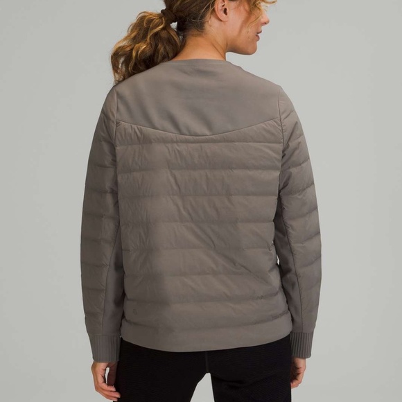 EUC Lululemon Down and Around Crew Neck Quilted Pullover Top Sweatshirt Size 8 - Picture 4 of 9